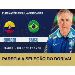 EQUADOR X BRASIL - Parecia futebol amador taticamente